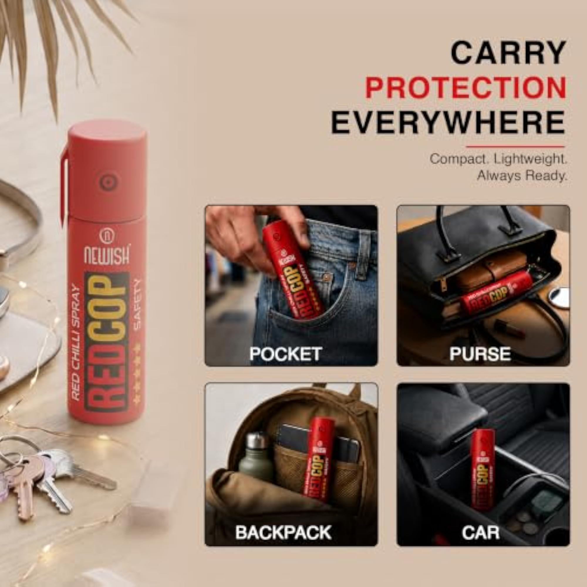 Metal Powerful Pepper Spray Self Defence